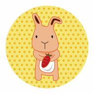 animal rabbit cartoon theme elements N36