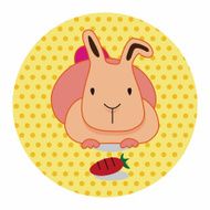 animal rabbit cartoon theme elements N37