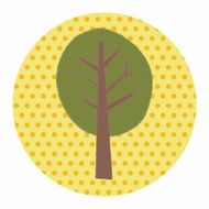 plant tree flat icon elements eps10 N5
