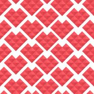 seamless pattern hearts of triangles N5