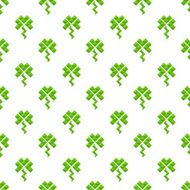 seamless pattern of clover St Patrick N2