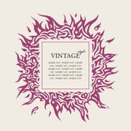 Elegant background with tattoo and place for text Vector illust N3