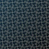 Seamless abstract pattern Black puzzle