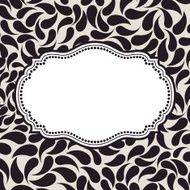 Vector elegant background pattern Floral frame elements orname