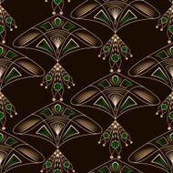Seamless beautiful antique lace pattern ornament N3