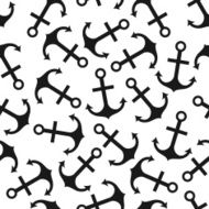 Seamless vector pattern of anchor shape and line N8