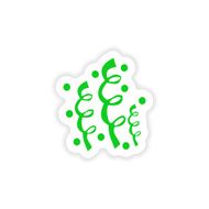 icon sticker realistic design on paper serpentine