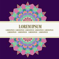 Vector abstract ethnic decorative ornament mandala N2