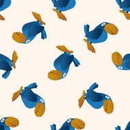 Animal parrot icon 10 seamless pattern
