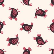 Animal bird icon 10 seamless pattern