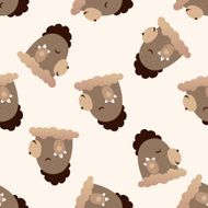 Animal shrewmouse icon 10 seamless pattern