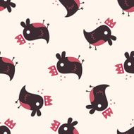 Animal bird icon 10 seamless pattern N2