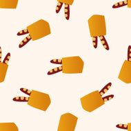 food bread icon 10 seamless pattern