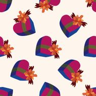 Valentine&#039;s day theme presents seamless pattern N2