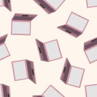 computer theme laptop seamless pattern