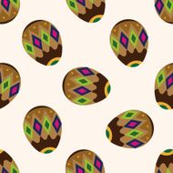 easter egg icon 10 seamless pattern N3