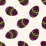 easter egg icon 10 seamless pattern N6