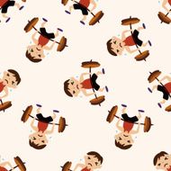 sport Weight lifting athlete icon 10 seamless pattern