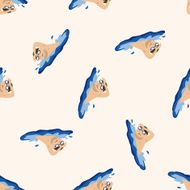 sport swimming athlete icon 10 seamless pattern