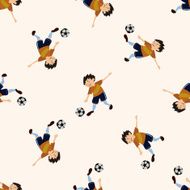 sport soccer athlete icon 10 seamless pattern