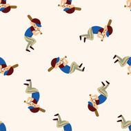 sport baseball athlete icon 10 seamless pattern