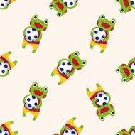 summer animal frog icon 10 seamless pattern