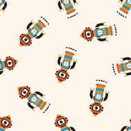 bizarre robot icon 10 seamless pattern