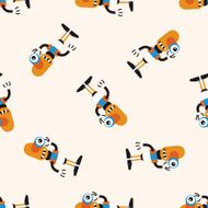 bizarre robot icon 10 seamless pattern N6