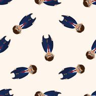 family father character icon 10 seamless pattern