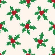 Christmas wreath icon 10 seamless pattern