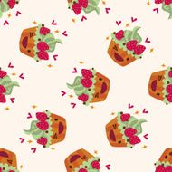 decorating cake icon 10 seamless pattern N8