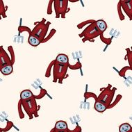 devil seamless pattern N2