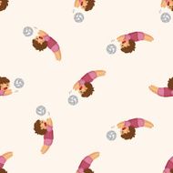 volleyball player seamless pattern N3