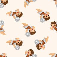volleyball player seamless pattern N9