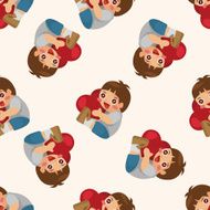 people with heart character seamless pattern N4