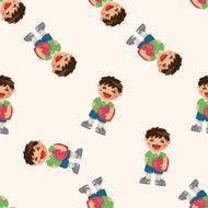 people with heart character seamless pattern N6