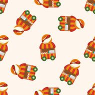 style dining car seamless pattern