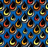 Abstract seamless pop-art style funky pattern