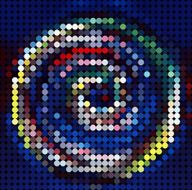Blue circle pattern loop