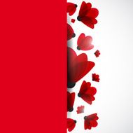 Abstract nature background Red flowers