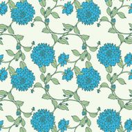 Seamless pattern with flowers chrysanthemums N10