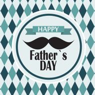 Happy Father`s Day Poster Card Vector Illustration N2