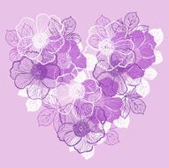 Floral background with flowers of peony N2