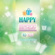 Abstract background with gifts birthday Happy