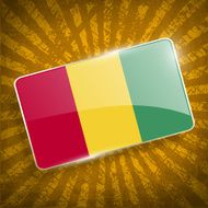 Flag of Guinea with old texture N2