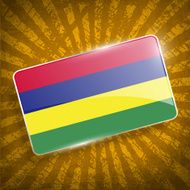 Flag of Mauritius with old texture