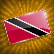 Flag of Trinidad and Tobago with old texture