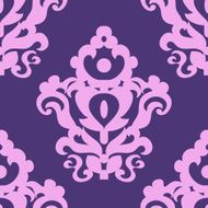 Seamless texture with a classic pattern in violet tones