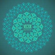 Ornated frame vector background based on ukrainian embroidered N2