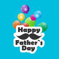 Happy Father Day Poster Card Vector Illustration N6